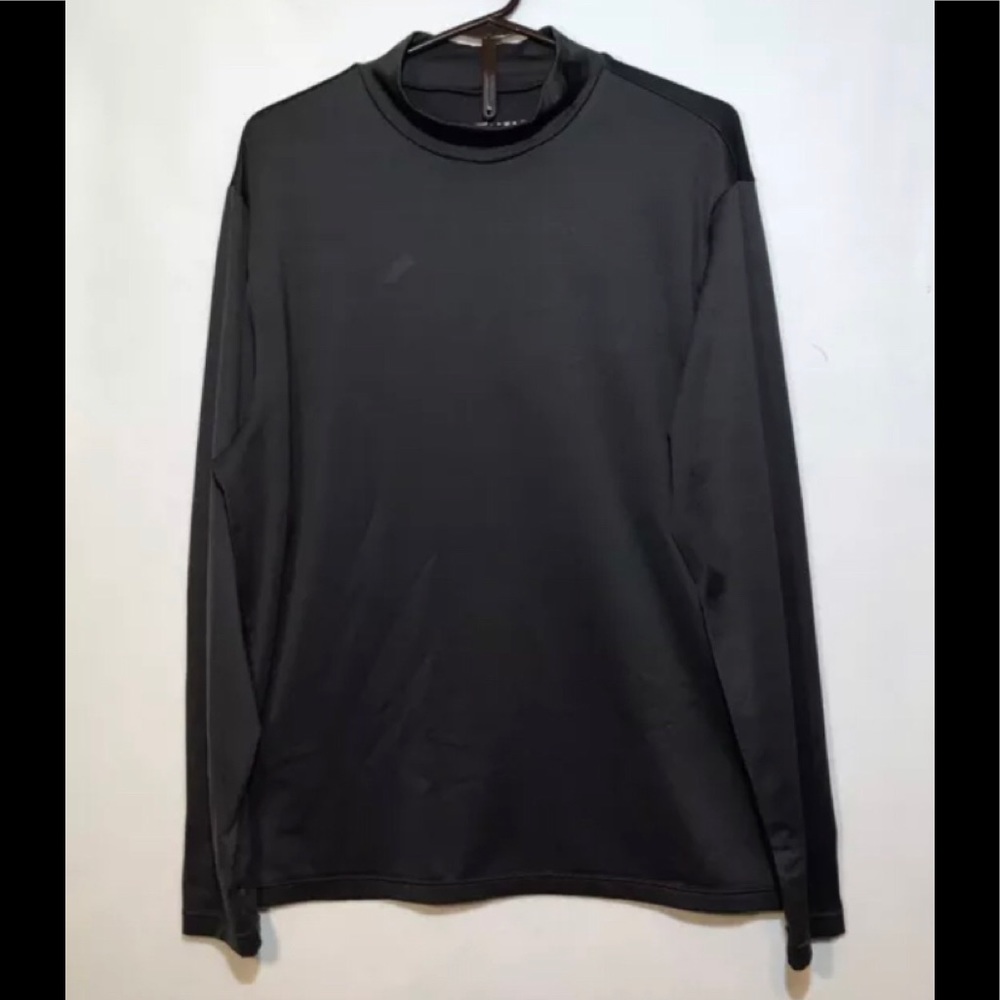 Head Tennis XL Gray Mock Neck Long Sleeve Polyester Shirt Men's